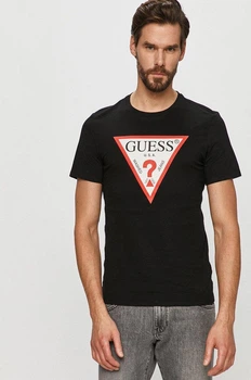 Чоловіча футболка Guess U.S.A. washed jeans 770973 M чорна