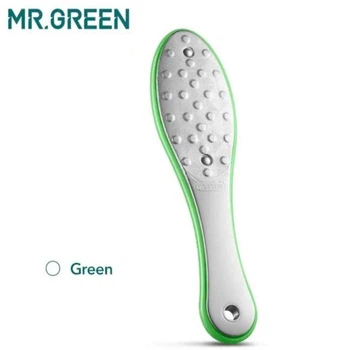 Терка для пяток - лазерная пилка для ног двусторонняя зеленая Mr.Green