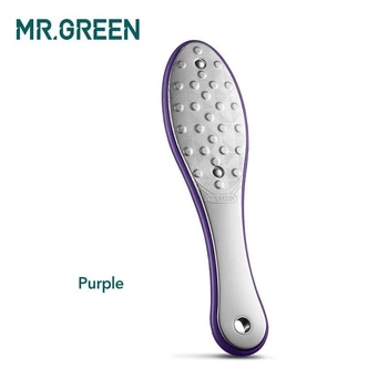 Терка для пяток - лазерная пилка для ног двусторонняя фиолетовая Mr.Green