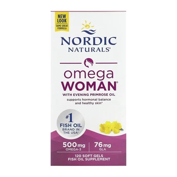 Nordic Naturals, Omega Woman, омега з олією примули вечірньої, для жінок, 120 капсул