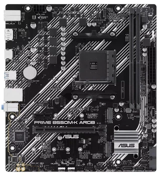 Материнская плата ASUS PRIME B550M-K ARGB (PRIME B550M-K ARGB) (Socket AM4, AMD B550, Micro-ATX)