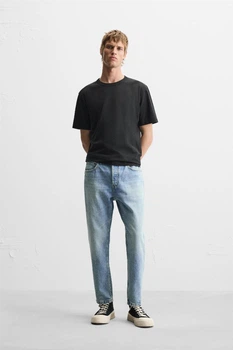 Джинси Zara Slim Cropped Fit блакитний 4551/402/427 34