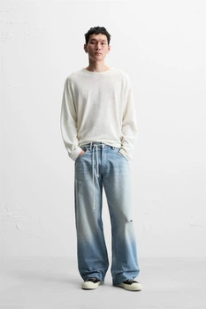 Джинси ZARA Baggy Fit блакитний 6045/411/406 30