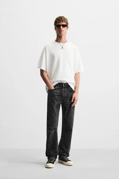 Джинси ZARA Straight Fit чорний 8062/421/800 34