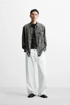 Сорочка струмуюча Zara сірий 4744/602/802 M