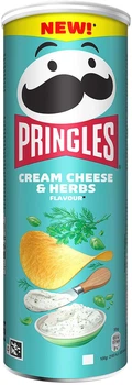 Чипсы Pringles Cream Cheese & Herbs 165 г (5053990182862)