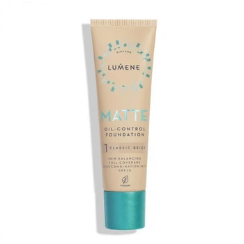 Тональная основа LUMENE MATTE SPF 20 матирующая №1 Classic Beige 30 мл (6412600847246)