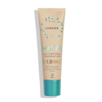 Тональная основа LUMENE MATTE SPF 20 матирующая №1,5 Fair 30 мл (6412600847253)