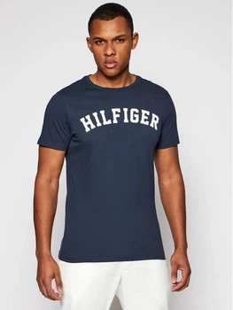 Чоловіча футболка Tommy Hilfiger з принтом темно-синя XL 4419