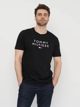 Чоловіча бавовняна футболка Tommy Hilfiger чорна 2XL 4414