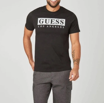 Чоловіча футболка Guess los angeles 770954 XS чорна