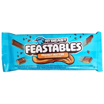 Шоколад Mr Beast Feastables Peanut butter 60 г