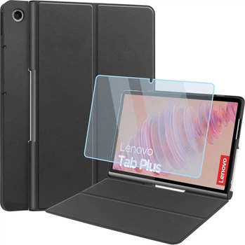 Чохол для планшета AIRON Premium для Lenovo Tab Plus 2024 11.5 із захисною плівкою та серветкою Black (4822356758487)