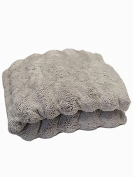 Плед-покрывало флисовый Colorful Home "Шторм" 200*220 Светло-серый
