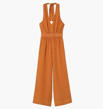 Комбінезон Mango Polka-Dot Long Jumpsuit Orange 37050423 L