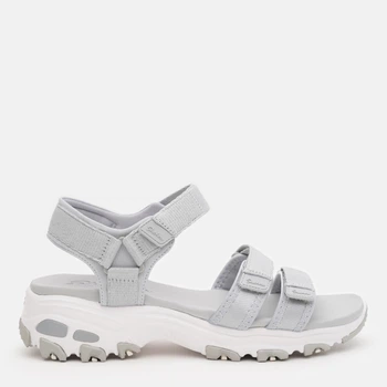 Женские сандалии Skechers D'Lites 31514 GRY 39 (9) 26 см Серые (190872243039)_3310055