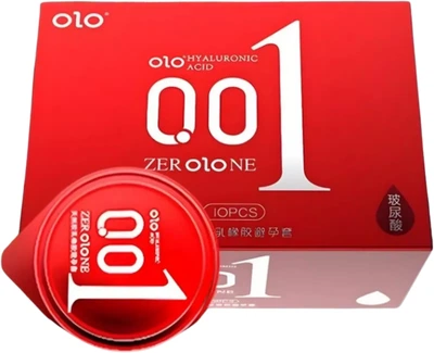 Презервативи OLO 001 Red з пухирцями і збільшеною кількістю змазки 10 шт (ROZ6501053645)