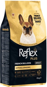 Полноценный и сбалансированный сухой корм Reflex Plus French Bulldog Adult для собак породы французский бульдог 8 кг (8698995036375)