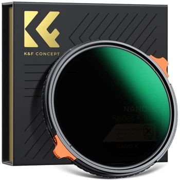 Фильтр гибридный K&F Concept ND2-32 CPL True Color Nano-X 55mm