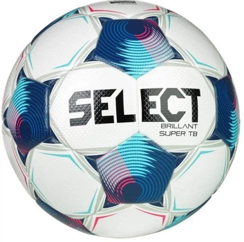 Футбольный мяч Select Brillant Super FIFA TB v25 бело-синий, размер 5, 32-панельный, синтетический полиуретан(OB_1FCF3490CC03)