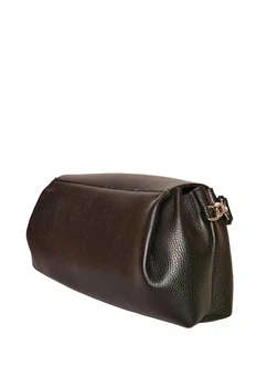 Сумка багет молодіжна широкий ремінь шкіряна середня чорна ARTiS Bags 1757 703