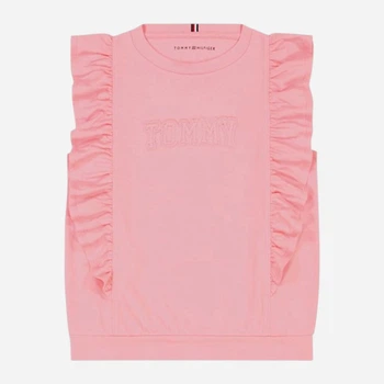 Подростковая майка для девочки Tommy Hilfiger 215577964 140 см Розовая (1159841984)