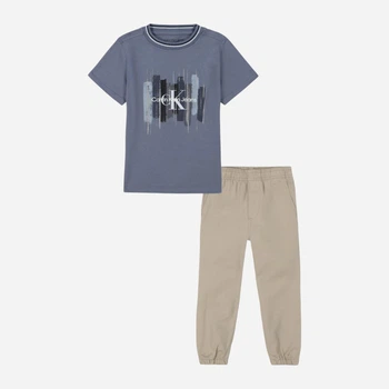 Дитячий літній комплект (футболка + штани) для хлопчика Calvin Klein 620793384 104 см Різнокольоровий (1159841960)