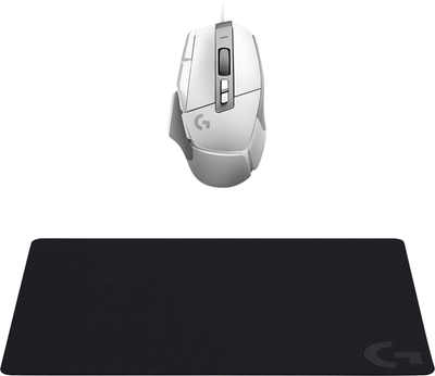 Zestaw mysz do gier Logitech G502 X + powierzchnia do gry G240 White (991-000490)