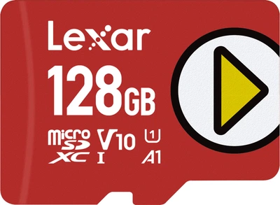Karta pamięci Lexar Play microSDXC 128GB Class 10 UHS-I U3 V10 A1 (LMSPLAY128G-BNSNG)