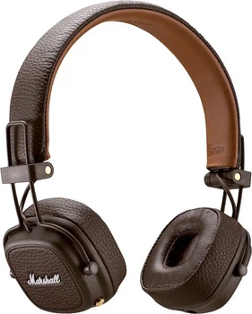 Marshall Major IV Brown & Black,Bluetooth —40 годин роботи, бездротова зарядка, мікрофон