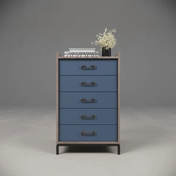 Комод з п’ятьма шухлядами M2Forma Altro 600×500×920 мм Синій Альбі