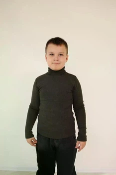 Гольф дитячий універсальний з начосом ЧОРНИЙ, 146 см