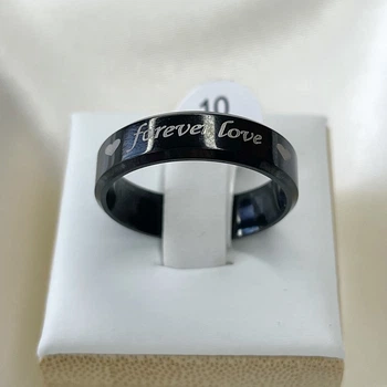 Каблучка позолота Xuping Кільце перстень forever love Чорний 22 р 151244
