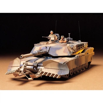 Пластиковая сборная модель Tamiya танк M1A1 Abrams w:Mine Plow 35158