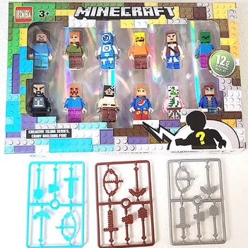 Набор фигурок Minecraft Майнкрафт 12 штук