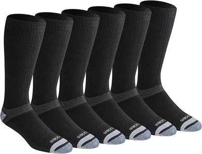 Комплект теплых носков для трейла с контролем влажности Dickies Dri-tech Crew Socks 6-Pack Color: Black (I611010) US5-9 EU38-42 23-27см