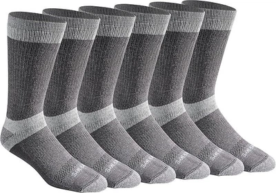 Комплект теплых носков для трейла с контролем влажности Dickies Dri-tech Crew Socks 6-Pack Color: Charcoal (I611010) US5-9 EU38-42 23-27см