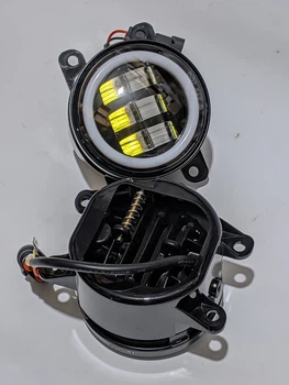 Противотуманные фары LED Пара 20 W 3,5" (90 мм) +DRL DRL глазки поворот Универсальные (350-3-DRL)