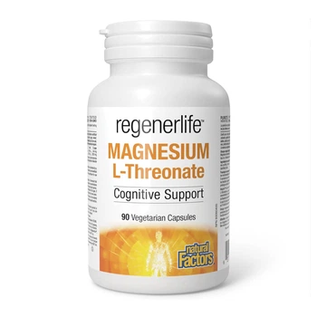 Магній L-Треонат Natural Factors Magnesium L-Threonate 667mg 90 вег. капсул