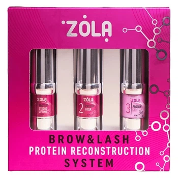 Набір для ламінування брів і вій ZOLA Pink Brow&Lash Protein Reconstruction System