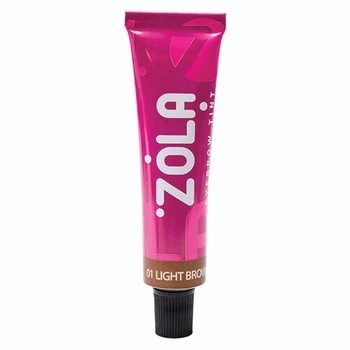 Краска для бровей ZOLA с коллагеном Eyebrow Tint With Collagen 01 Light Brown, 15 мл