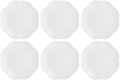 Zestaw talerzy La Porcellana Bianca Villadeifiori porcelana 6 szt (8027549083952)