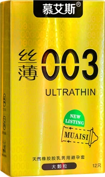 Презервативи Muaisi 003 Ультратонкі Gold 12 шт (ROZ6501053640)
