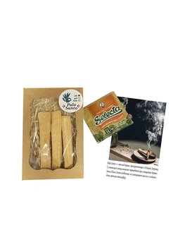 Благовоние PNP в подарочной коробке Пало Санто (Palo Santo) бруски 20 гр. + пакетик мате К274/20