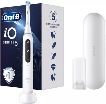 Електрична зубна щітка Oral-B (iO5 Quite White) (955555910318920) - Уцінка
