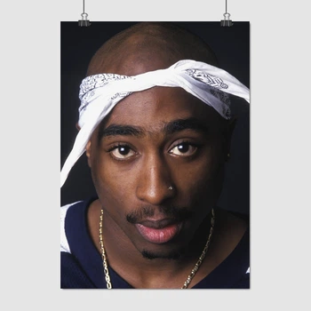 Постер Тупак Шакур в бандане, Tupac Shakur, 2Pac, A3 42×30 см (id3084)