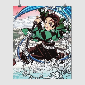 Постер Истребитель демонов, Demon Slayer: Kimetsu no Yaiba, A3 37×30 см (id5354)