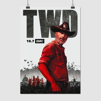 Постер Ходячие Мертвецы, Рік Граймс, The Walking Dead, TWD, A3 42×29 см (id2742)