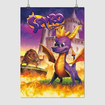 Постер Дракон Спайро, Spyro the Dragon, A3 42×30 см (id1273)