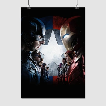 Постер Первый мститель: Противостояние, Captain America (2016), супергеройский постер, A3 42×30 см (id0041)